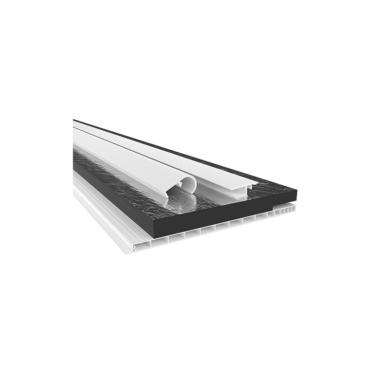 HEXIM PVC Roller Shutter Box Lid Complete Set, Roller Shutter