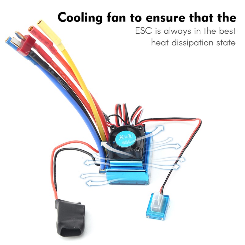 3650 Brushless Motor 2300KV Waterproof Motor 120A ESC Programming Card