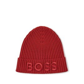 BOSS - Men's Wool Hat, Medium Red613