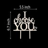 I Choose You - Decoración para tartas de boda para