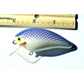 ALL AMERICAN Awesome Balsa Quality CrankBaits 1 PURPLE WHITE 3" Square Bill CRANKBAIT Lure Balsa Wood Bass Fishing Baits Lures