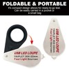 Rechargeable 30x Jewelers loupe with Light and Four Types of