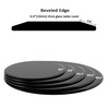 Meihua 32" Black Round Tempered Glass Table Top, 3/8" Thick