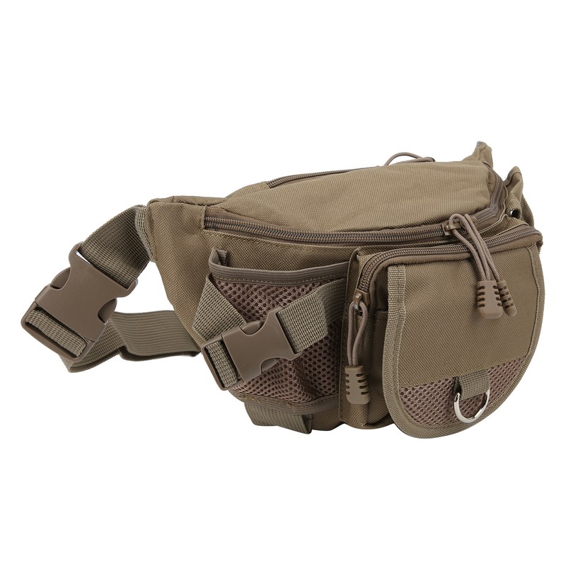 Fishing Bag Portable Polyester Storage Pack Bumbag Adjustable for Outdoor