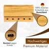 Heimatspäne Key Rack Wood with Shelf Solid Oak Wood High-Quality