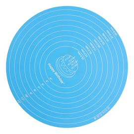 Sewroro Tapete de Silicona Fácil de Limpiar Antideslizante Color Azul para Repostería y Amasar Masa Adecuado para Decoración y Horneado de Pasteles