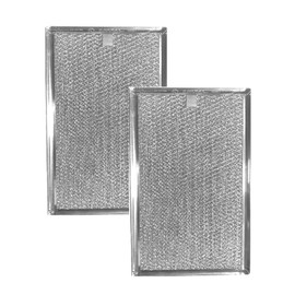 2-Pack Air Filter Factory 6-1/2 x 12-1/4 x 3/32 Inches Range Hood Aluminum Grease Filters