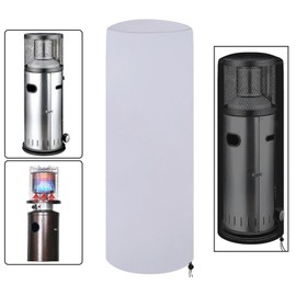 STARTIST Patio Heater Cover Waterproof Easy Installation Protection Universal Dust Case Weather Resistant Outdoor Outdoor Heater Cover, Silver