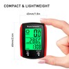 HUIOP Wired Bike Computer 19 Functions Bike Speedometer Touch Odometer