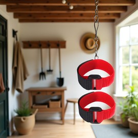 2Pcs Red Crow Rooster Collar, Crow Collar Rooster CollarNo Crow Noise Neck Belt for Roosters Collars, Harnesses and Leashes Nylon Avoid Chickens from Screaming