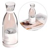 Mini Juice Extractor Bottle White Portable Rechargeable Cordless 4 Blades