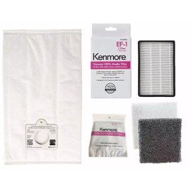 Kenmore 6 Kenmore Q/C  Vacuum Bags + 1 EF 1 (86889) + 1 CF 1 (81002) 5055 50557 50558