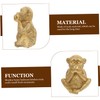 TEHAUX Three not Monkeys feng Shui Monkey Figurine See no