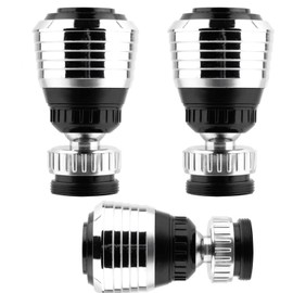 Wasserhahnaufsatz mit Brausekopf – 360° Schwenkbare Schwenkbrause mit Strahlregler & Mischdüse | Wassersparender Aufsatz für Küche & Bad Doppelfunktion (1 Stück)