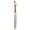 Bisetti Stainless Steel Extra Coarse Grater Slicer With Olive Wood