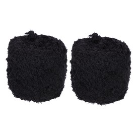 jojofuny 2rolls Replaceable Coral Fleece Knitting Yarn Professional Crochet Yarns for Sweaters Hats and Accessories Soft and Comfortable for Projects