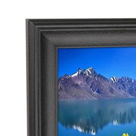 WOFFMX 12x31 Inch Posters Frame Solid Wood Black 12x31 Inch Picture Frame 12x31 Inch Panoramic Frame 12x31 Inch Photo Frame, including Hanging Hardware (Y23B1231)