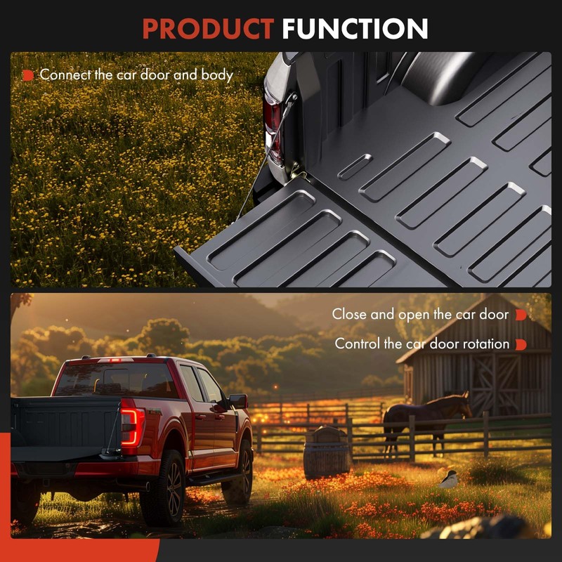 A-Premium Rear Tailgate Hinge Assembly Compatible with Toyota Tundra 2007-2023,