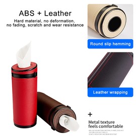 Cylinder Tissue Boxes for Car Cup Holder, Car Round Canned Tissue Box for Facial Tissues, Napkins, Car Tissue Holder Cylinder Car Interior Accessories