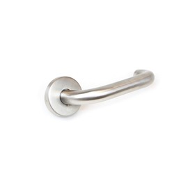 Emuca - Internal Door Handles, Set of Internal Door Handles with D.53mm (2 inch) Rose, U Model, Stainless Steel, Satin Nickel.