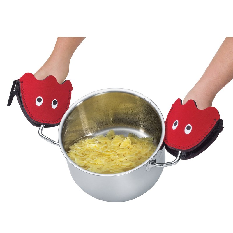 Spring “Ghost” grip protection, kitchen/oven mitts, red, 24,5 x 16,5