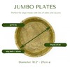 MantraRaj 27cm Jumbo Disposable Plates Biodegradable 20 Pcs Leaf Plates