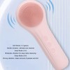 Electric Face Cleansing Brush Vibration Heating Waterproof Silicone Facial Deep