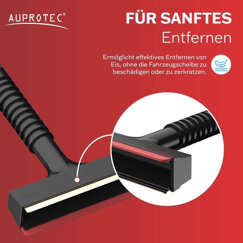 Auprotec Ice Scraper A 13 with Brass Blade Red Yellow