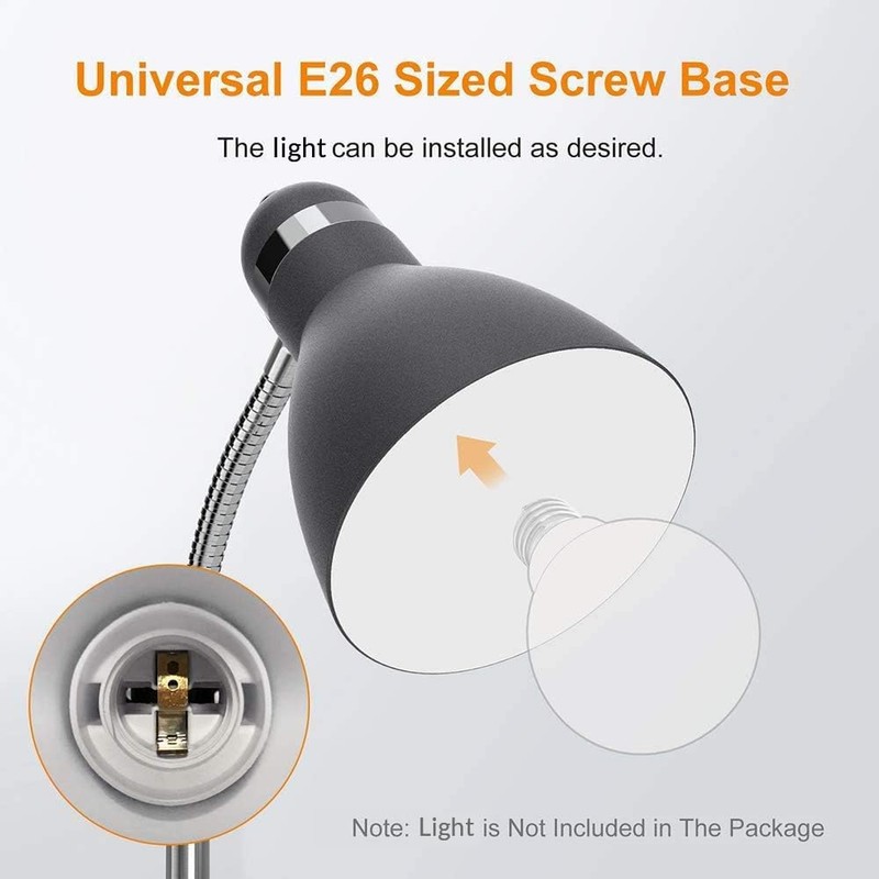 LEPOWER Floor Lamp, Metal Standing Lamp with Adjustable Gooseneck, Heavy