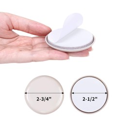 Ezrotekt 16PCS Self-Adhesive Round Carpet Furniture Sliders 2-3/4" Round Furniture Moving Pads Heavy Duty Adhesive Furniture Slider for Carpet Furniture Movers Furniture Glide Chair Slider for Carpet