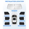 Canvcle Windshield Sun Shade for 2021-2025 2026 Ford Bronco 4