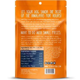 Yeti Himalayan Yak Milk Dog Chew - 100% Natural, Healthy & Safe For Dogs - Odorless, Treat For Dogs to Keep Them Busy - Indoor & Outdoor Use