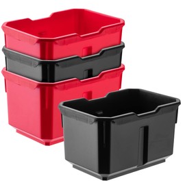 KADAX Container for Tool Storage, Storage Boxes Made of PP Plastic, Nail Board Cups in Various Sizes, Cups for Nails and Screws (Set of 4 - 15.6 x 11 cm)