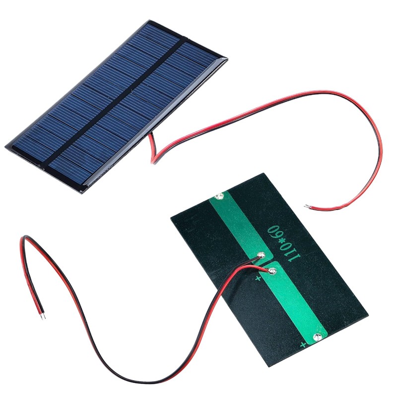 4 Pcs Mini Solar Panel,1W DC 6V Polysilicon Solar Cell