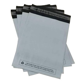 Large 25x Grey Mailing Bags 17” x 22” Polythene Self Seal Big Plastic Envelopes 100% Recyclable - Parcel Postal Postage Packaging Bags Strong Packaging Bags