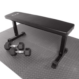 CAP Barbell 6-Piece Puzzle Exercise Mat, Black, 1/2" Thick