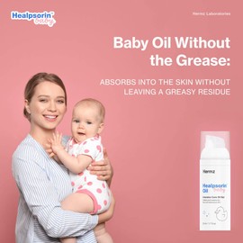 Healpsorin Soothing Baby Oil Gel - Cradle Cap Treatment - Easy-Absorption with No Greasy Residue - Moisturize, Revitalize & Enhance Skin Barrier - Baby Oil for Dry Skin