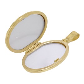 trendor Women's Necklace with Wing Locket Gold on Silver 925 Beautiful Jewellery for Women, Timeless Necklace for Women, 51718