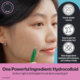 Oxy 8 IN 1 Pimple Acne Patches, Invisible, Sweat & Waterproof Hydrocolloid Zit Covers Protect & Shrink Pimples, Fast On Face & Body, 26 Count in 3 Sizes, Tweezers Included (3x26ct)