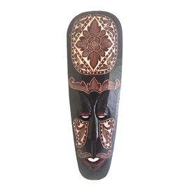 All Seas Imports Gorgeous Unique Hand Chiseled Wood African Style Wall Decor Mask with Unique Pattern Design!