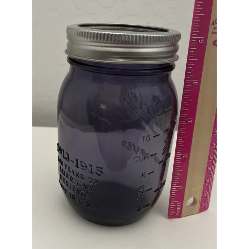 BALL Purple Ball Jar Heritage 100th Anniv Edition Improved Mason