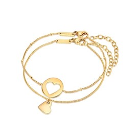 Eastside Women's Stainless Steel Bracelet Set of 2, Stainless Steel