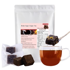Red sugar ginger tea 7.05 oz ancient method handmade ginger tea brown sugar block Rich taste 红糖姜茶200g