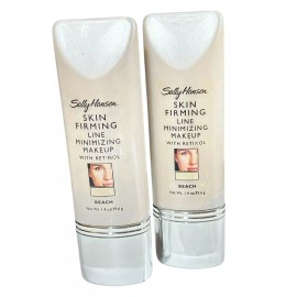 Sally Hansen 2X Sally Hansen SKIN FIRMING LINE MINIMIZING Makeup w/ Retinol BEACH 1.4 oz New