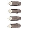 4pcs RCA Sound Plug Silver Plated RCA Male Plug Connector
