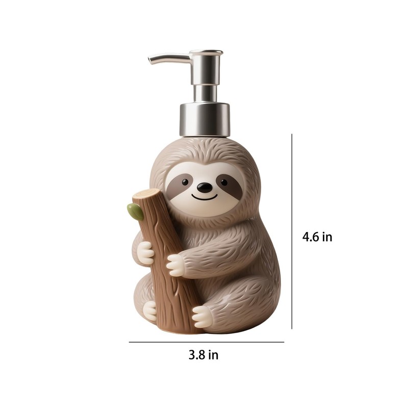 Sizikato Resin Empty Lotion Bottle Soap Dispenser with Pump, Cute