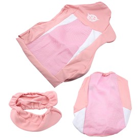 Ieron Pink and White Stretchable Gaming Chair Covers Slipcovers - Universal Computer Chair Cover Game/Racing Chair Slipcover Washable Chair Protect Cover (Only Cover, No Chair)