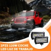 Par Faros 7''auxiliares 120w Triple-fila 6000k