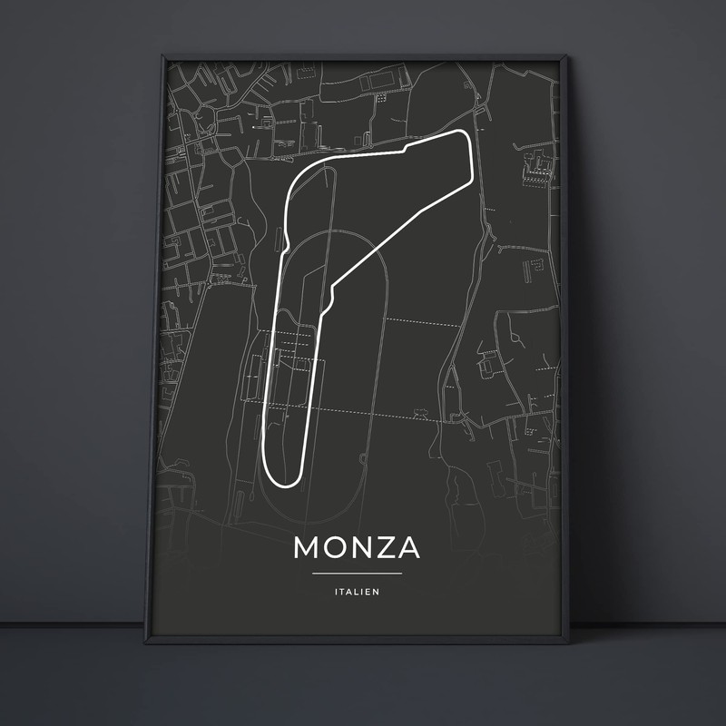 Vacentures Monza Racing Track Poster Gift for Motorsport Fans (21