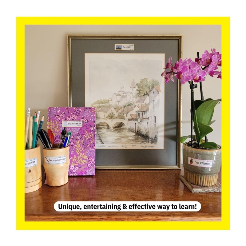 Lingui-Sticks Language Learning Stickers - Educational Stickers to Learn German